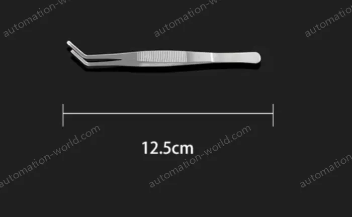 Stainless steel tweezers Curved round head (thick) 12.5cm