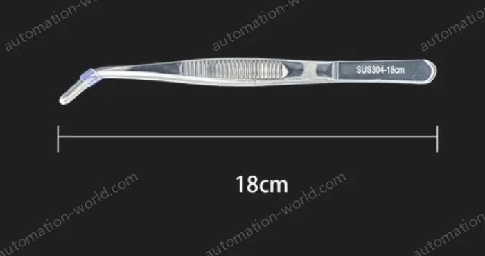 Stainless steel tweezers Curved round head (304 models) 18cm