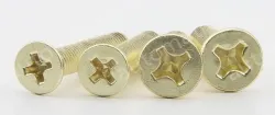 Golden Flat Head Screws M3*3