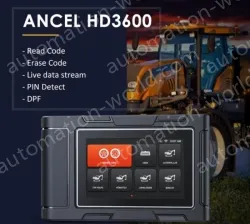 ANCEL HD3600 Heavy Truck Diagnostic Tool Construction Machinery Reading Card