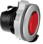 White transparent button, plastic spray painted silver edge, can be equipped with lamp holder module