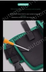The waist bag can hold a mobile phone and a power drill, and the flip cover is thickened+the drill buckle