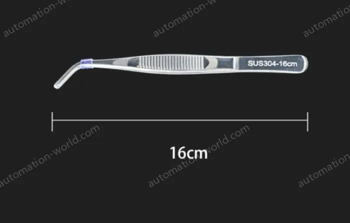 Stainless steel tweezers Curved round head (304 models) 16cm