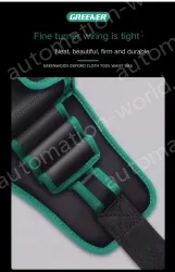 The waist bag can hold a mobile phone and a power drill, and the flip cover is thickened+the drill buckle