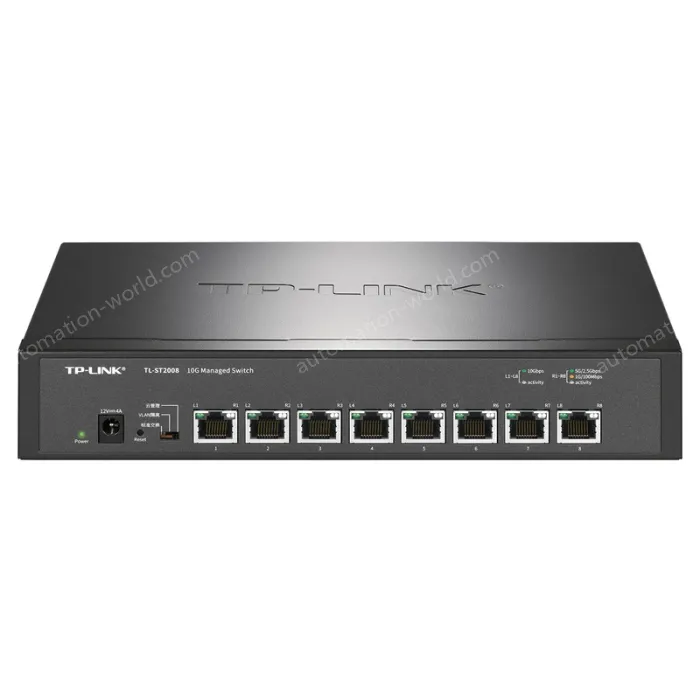 8 x 10Gbps RJ45 ports Full 10 Gigabit cloud management switches